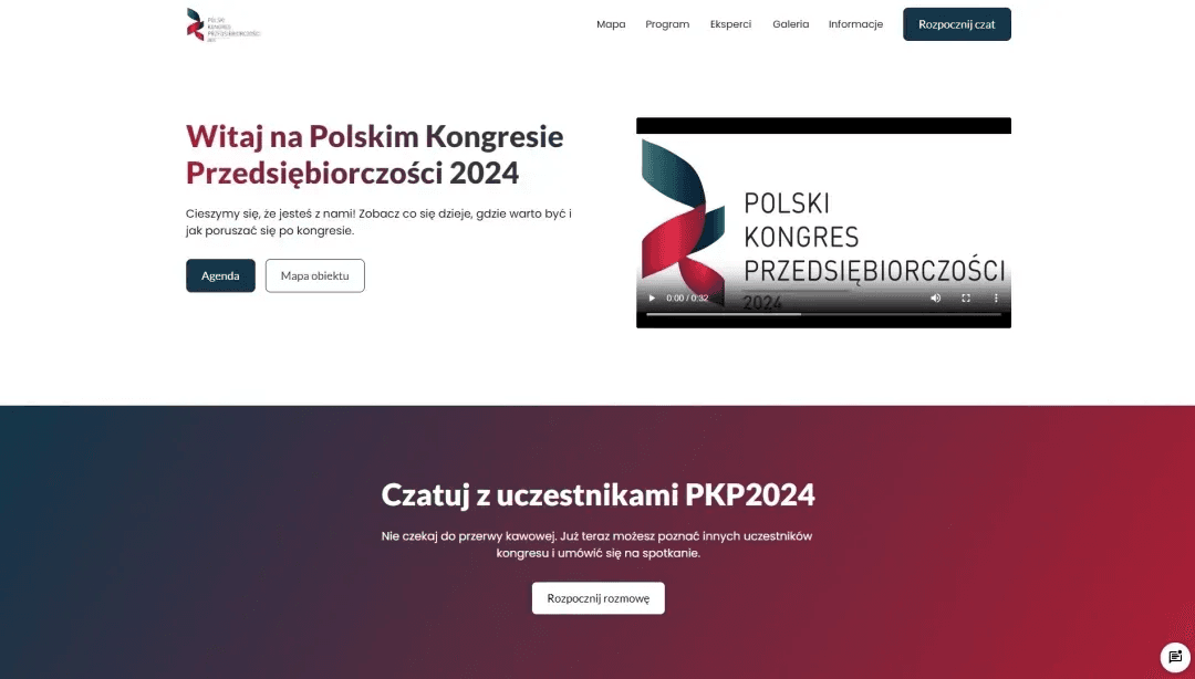 Aplikacja eventowa dla kongresu biznesowego